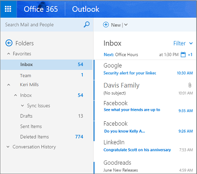 outlook for mac ver 15. move mail to a new account